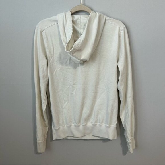 Abercrombie & Fitch Men’s White Cream Sweatshirt Hoodie Logo Size Medium - Picture 6 of 7